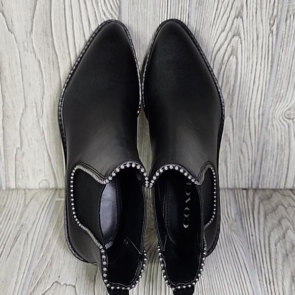 Coach Black Bowery Leather Ankle Boots Womens Size 5.5 NEW - Picture 7 of 13